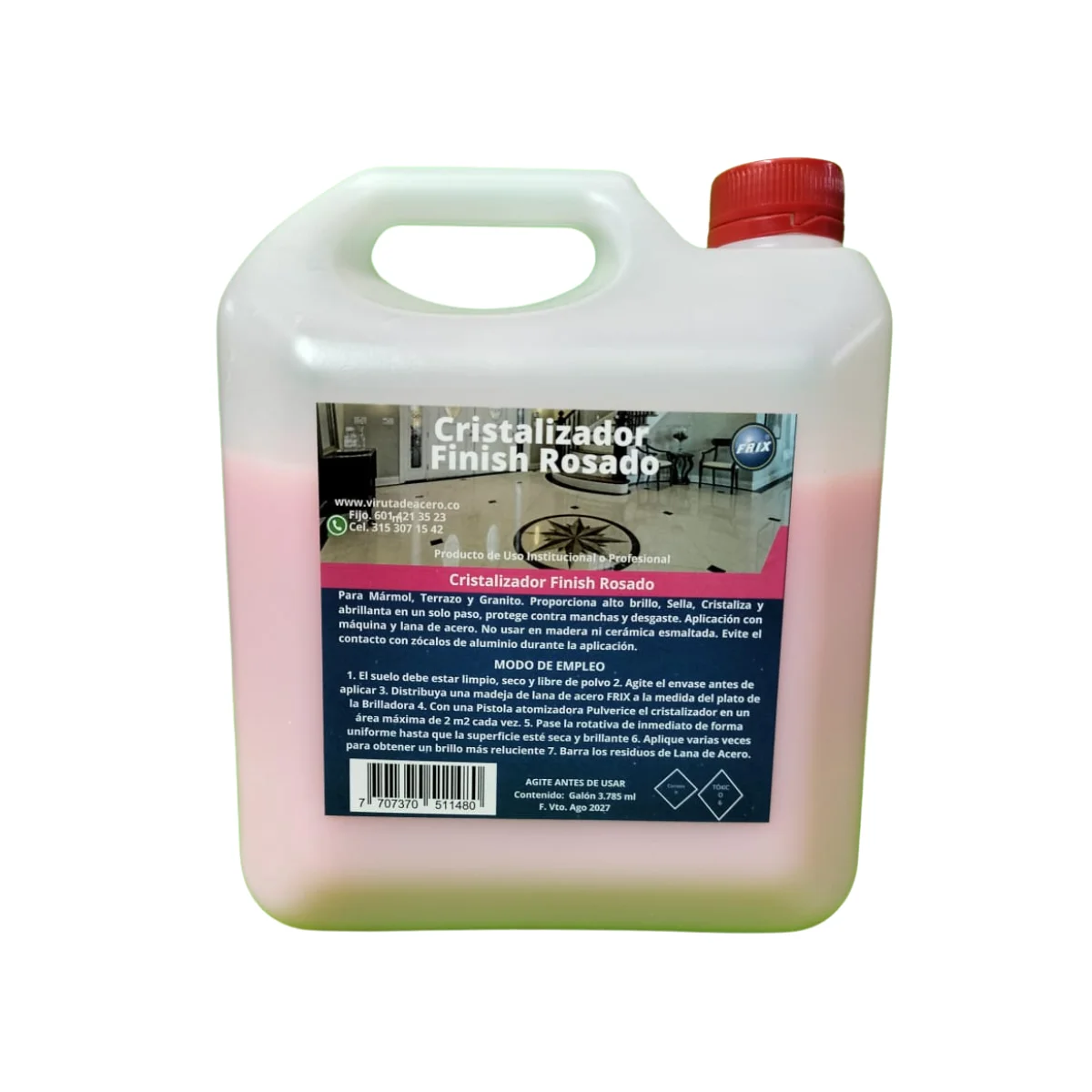 Cristalizador Finish Rosado Galón